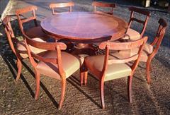 8 plus one free spare Regency Oak wonderful  dining chairs 33½h 20w 20d 18hs _20.JPG